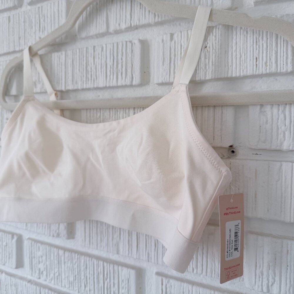 ThirdLove Organic Cloud Cotton Scoop Bralette Size MDsea-salt / MD - Picture 5 of 5